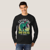 Crushing 100 Days of School Dinosaur Rex Dino Boys Tシャツ (正面フル)