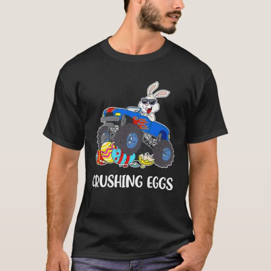 Crushing Easter Egg Hunting Monster Truck Spring B Tシャツ (正面)