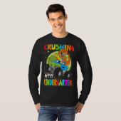 Crushing Into Kindergarten Monster Truck Dinosaur  Tシャツ (正面フル)