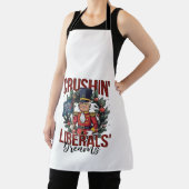 Crushing Liberals Dreams Trump Nutcracker Xmas エプロン (インサイチュ)