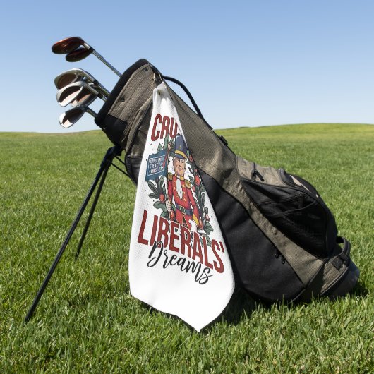 Crushing Liberals Dreams Trump Nutcracker Xmas ゴルフタオル (グリーン)