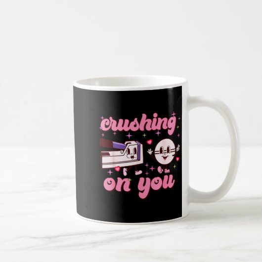 Crushing On You Peds Cu Rn Aid Rn Nurse Valentines コーヒーマグカップ (右)