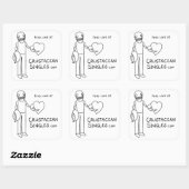 CrustaceanSingles.comで愛を見つける(ステッカー) スクエアシール (シート)