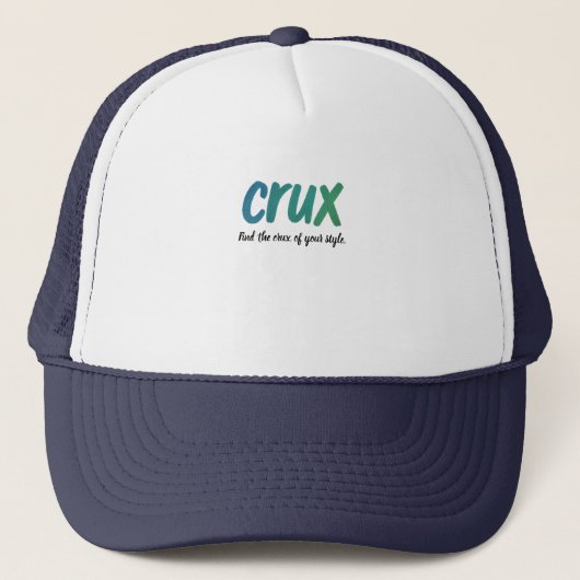 Crux – ミニマルはっきりしたラストブラシタイポグラフィキャップ キャップ (正面)