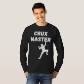 Crux Master  Climber Speed Climber Rappelling Rock Tシャツ (正面フル)