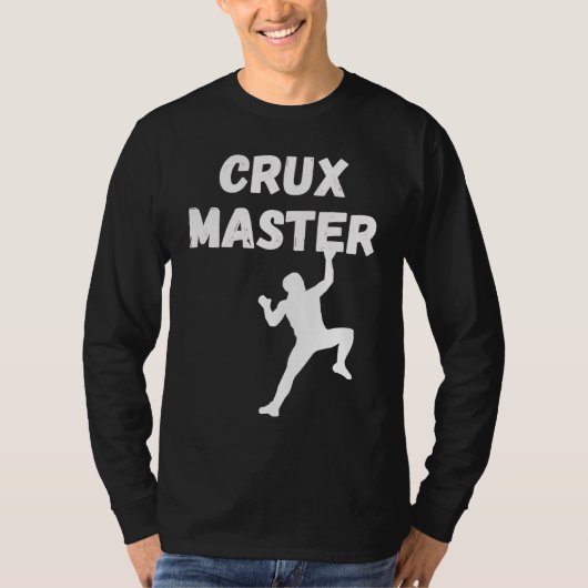 Crux Master  Climber Speed Climber Rappelling Rock Tシャツ (正面)