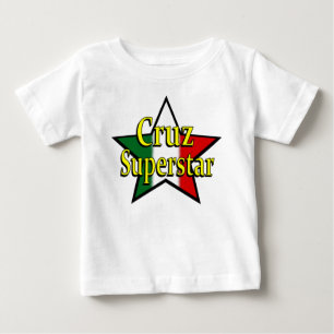 Cruzのスーパースターの乳児のTシャツ ベビーTシャツ
