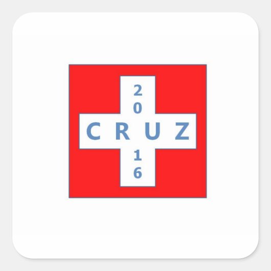 cruz2016キャンペーンステッカー スクエアシール (正面)