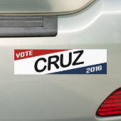Cruz 2016の斜めのキャンペーンバンパーステッカー- .png バンパーステッカー (車上)
