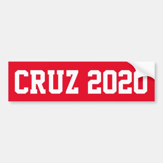 CRUZ 2020年-赤 バンパーステッカー (正面)
