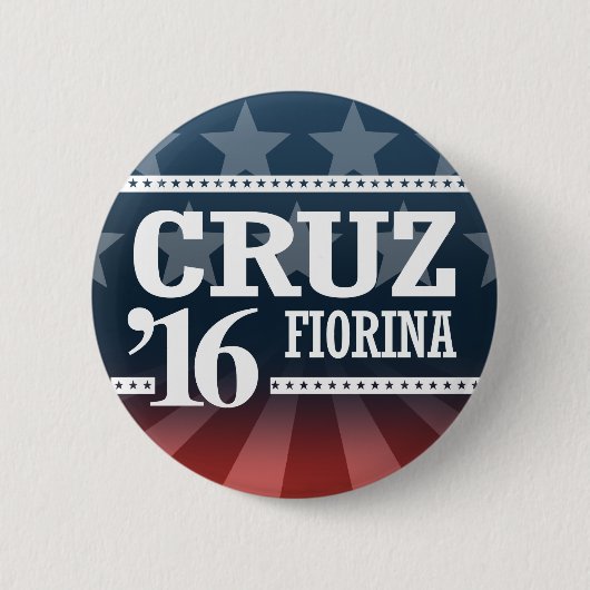 CRUZ FIORINA 2016年 缶バッジ (正面)