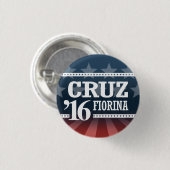CRUZ FIORINA 2016年 缶バッジ (正面&裏面)