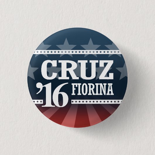CRUZ FIORINA 2016年 缶バッジ (正面)