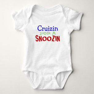 Cruzin for a Snoozinのおもしろいベビー服 ベビーボディスーツ