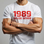 Crveni Tekst Delije Sever 1989 Tシャツ