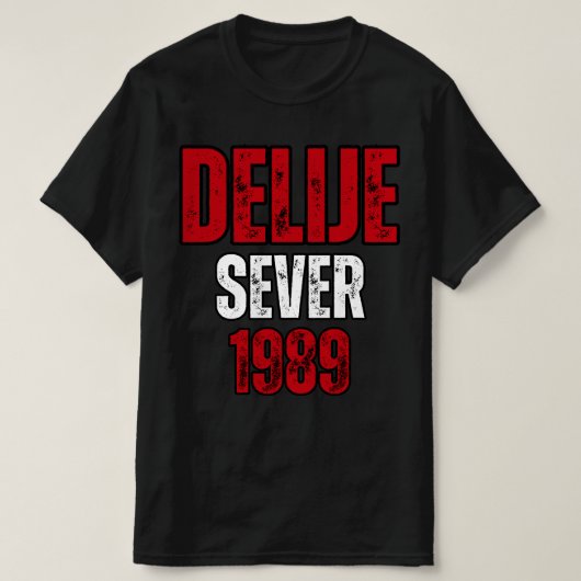 Crveno Beli Delije Sever 1989 Tシャツ (デザイン正面)