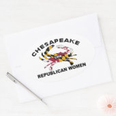 CRWステッカー 楕円形シール (封筒)