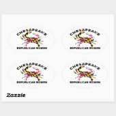 CRWステッカー 楕円形シール (シート)