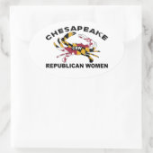 CRWステッカー 楕円形シール (バッグ)