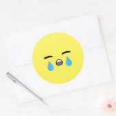 Cry Emoji ラウンドシール (封筒)