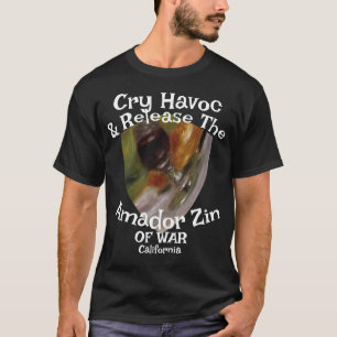 Cry Havoc Release Amador Zin War California Tシャツ