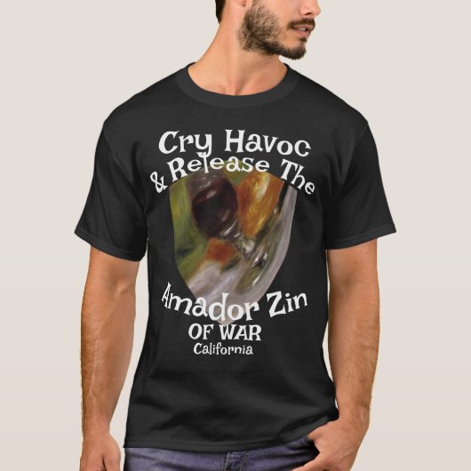 Cry Havoc Release Amador Zin War California Tシャツ (正面)