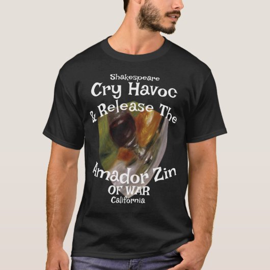 Cry Havoc Release Amador Zin War California Tシャツ (正面)