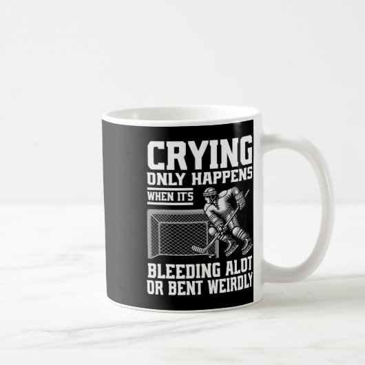 Crying Only Happens When It's Bleeding Alot Or Ben コーヒーマグカップ (右)