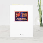 Crying Santa Funny Christmas カード (裏面)