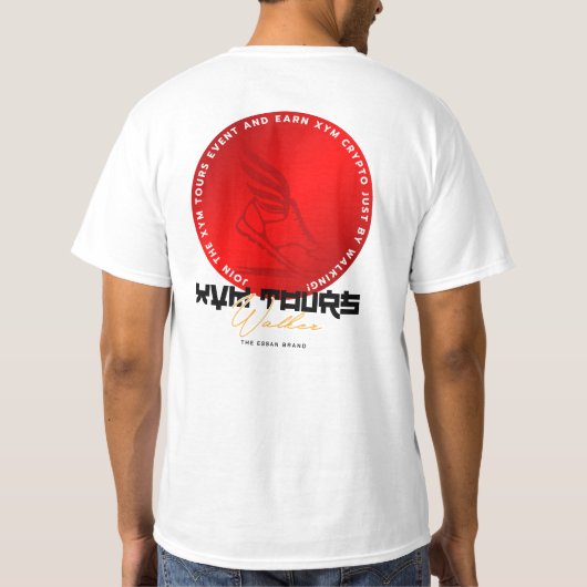 CRYP-T × ESSAN XYM TOURS WALKER DESIGN Tシャツ (裏面)