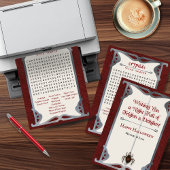 Cryptidハロウィーン語検索印刷可能パーティーゲーム シーズンカード