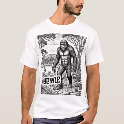 Cryptid陰謀論 – Yowie Tシャツ (正面)