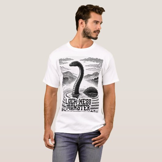 Cryptid Contrusion - Loch Ness Monster Tシャツ (正面フル)