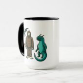 Cryptid Friends: Bigfoot、Chupacabraなどマグ マグカップ (正面左)