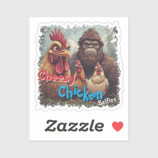 “Cryptid Photo Op” Cheesy Chicken Vinyl シール (シート)