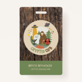 Cryptid Researcher Party Badge バッジ (正面)