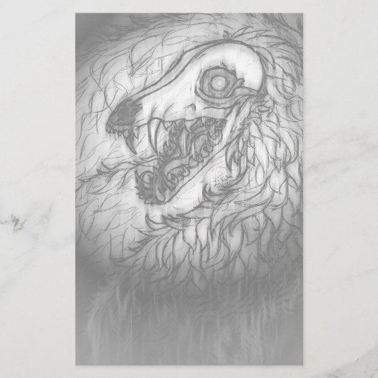 Cryptid: Snow Wasset Sketch 便箋 (正面)