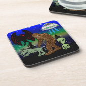 Cryptid, UFO，ビッグ足，チュパカブラ，エイリアンモットマン コースター (左側)