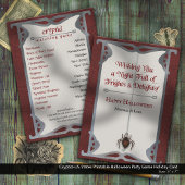 Cryptid-US州印刷可能ハローウィンパーティゲーム シーズンカード