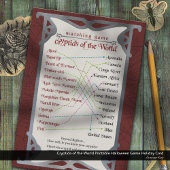 Cryptids-of the World Printableハロウィーンゲーム シーズンカード