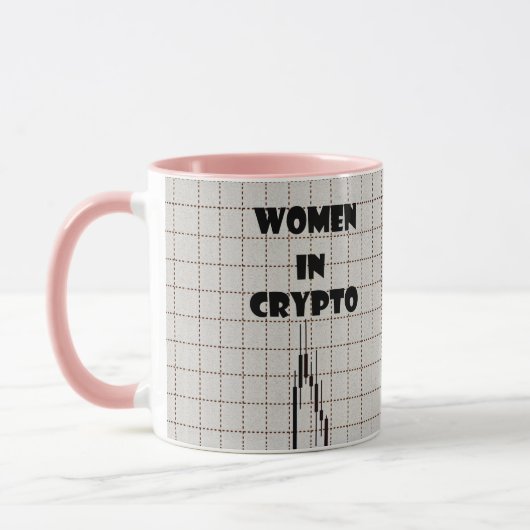 Cryptoの女性 マグカップ (左)
