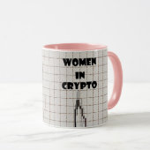 Cryptoの女性 マグカップ (正面右)