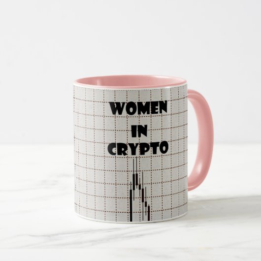 Cryptoの女性 マグカップ (正面右)