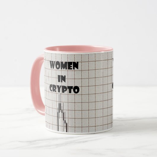 Cryptoの女性 マグカップ (正面左)