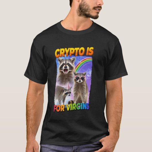 CryptoはRaccoonのヴァージン Tシャツ (正面)