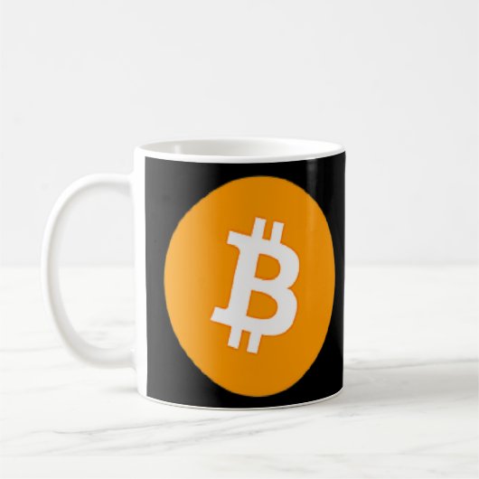 Crypto Bitcoin Blockchain Cryptocurrencyおもしろい コーヒーマグカップ (左)