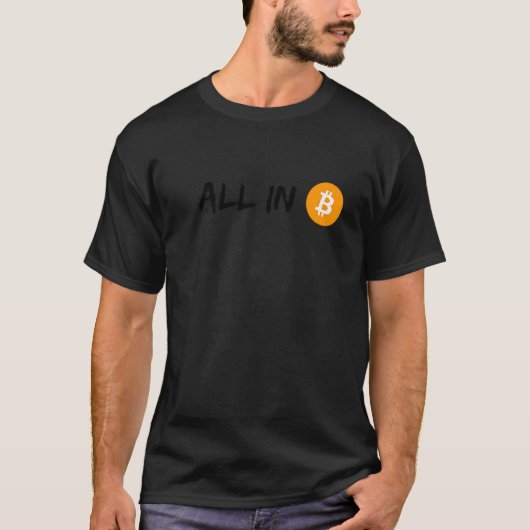 Crypto Bitcoin Blockchain Cryptocurrencyおもしろい Tシャツ (正面)