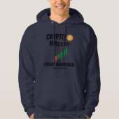 Crypto Bitcoin Chart Whisperer Trader Hoodie パーカ (正面)