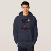 Crypto Bitcoin Chart Whisperer Trader Hoodie パーカ (正面フル)