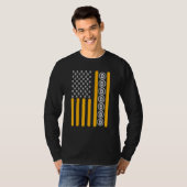 Crypto Bitcoin Cryptocurrency Blockchain Hodlフラグ Tシャツ (正面フル)